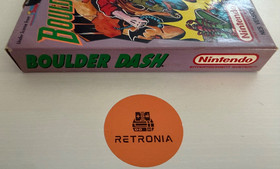Boulder Dash Nintendo Nes gioco versione PAL A UK in scatola con manuale CIB