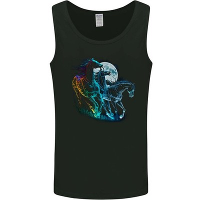 Mystisch Pferde Reiter Herren Tanktop