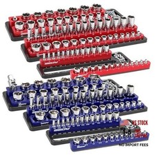 Magnetic Socket Holder Organizer Set 6-piece 6-piece Trays W Base Holds 143