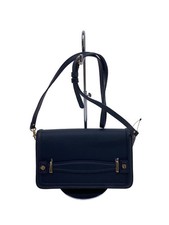 BARCOS Shoulder Bag in Solid NVY Leather