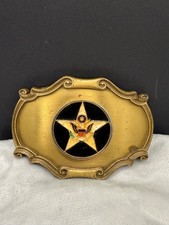 Vintage American Eagle Belt Buckle Gold Tone Dad Gift