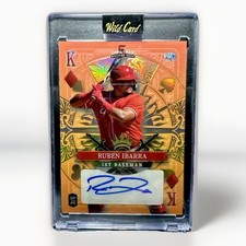 Ruben Ibarra 3/5 Autograph PRC Reds 2024 5 Card Draw Stacked Deck Auto Wild Card