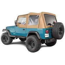 TACTIK Spice Denim Fabric Only Replacement Soft Top Wrangler 88-95 YJ DoorSkin