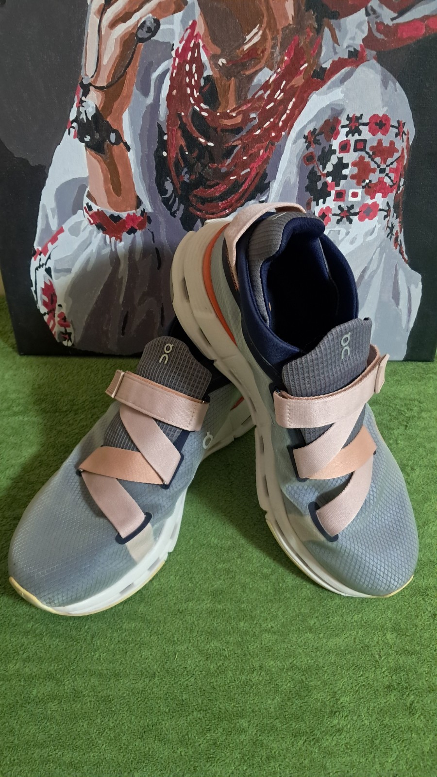 On Cloud Cloudnova Wrap Sneakers. Size 42/8/10 Women's Running Shoes Grey Pearl