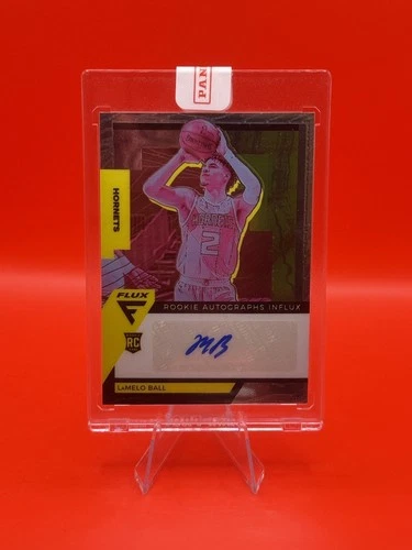 2020-21 Panini Flux LAMELO BALL Rookie Auto RC Influx Card #RA-LMB Hornets