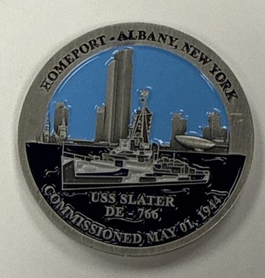 USS Slater DE-766 Destroyer Albany New York Challenge Coin