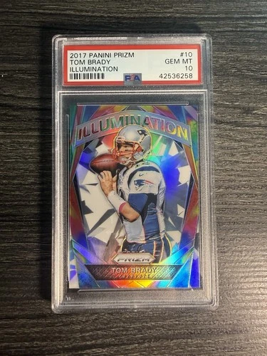 Tom Brady 2017 Panini Prizm Illumination PSA 10 Patriots Football