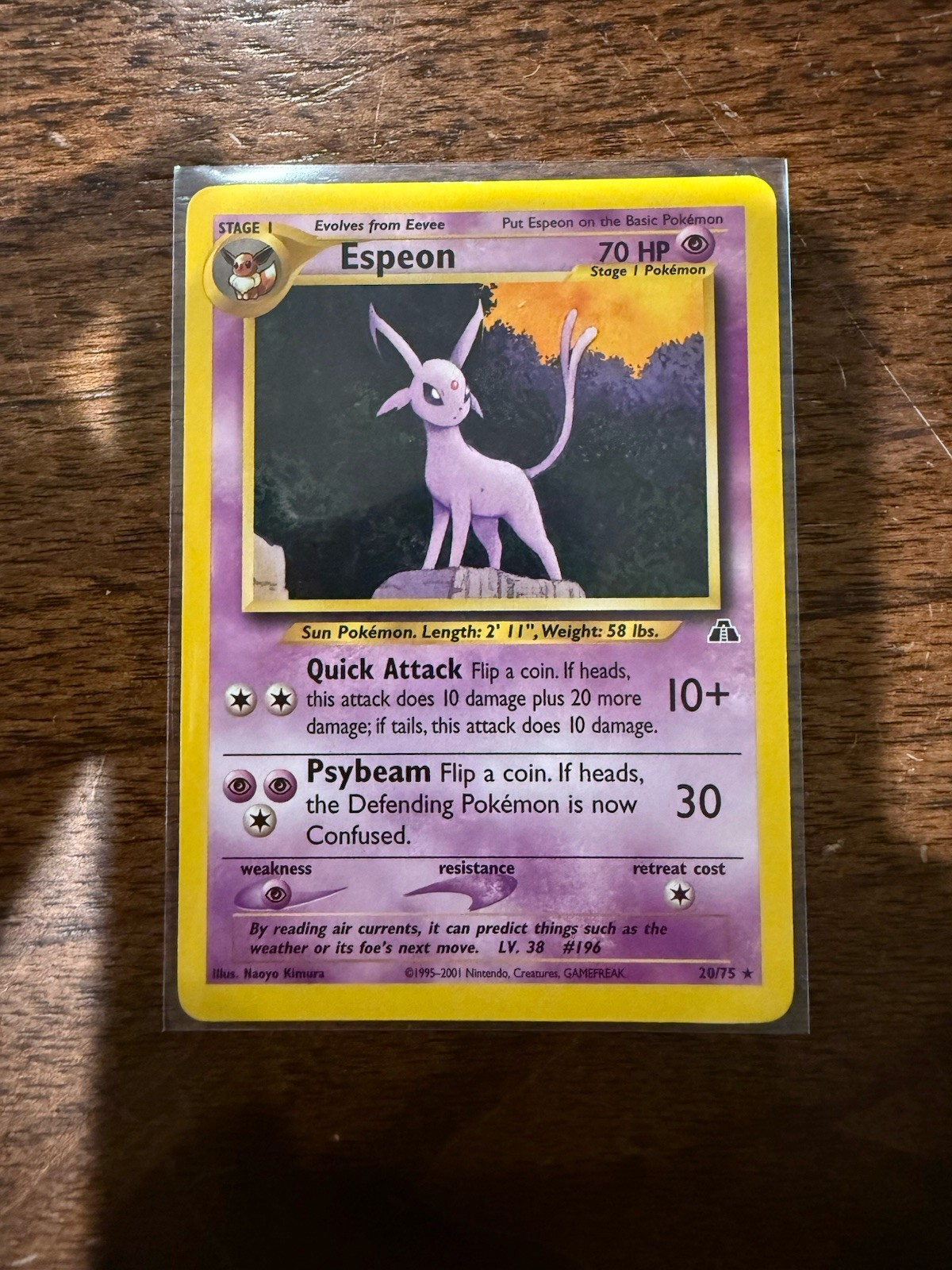 Espeon 20/75 Neo Discovery Regular - NM