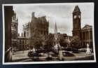 Birmingham Chamberlain Place B&W Image Real Photo Postcard RPPC West Midlands