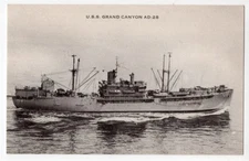 1946-1971 Destroyer Tender AD-28 USS Grand Canyon - Arnold Art Store Postcard