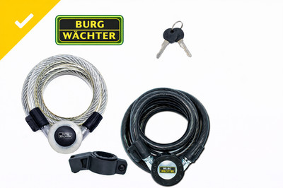 Burg Wächter Fahrradschloss mit Halterung,  stabil     1155 180 cm lang