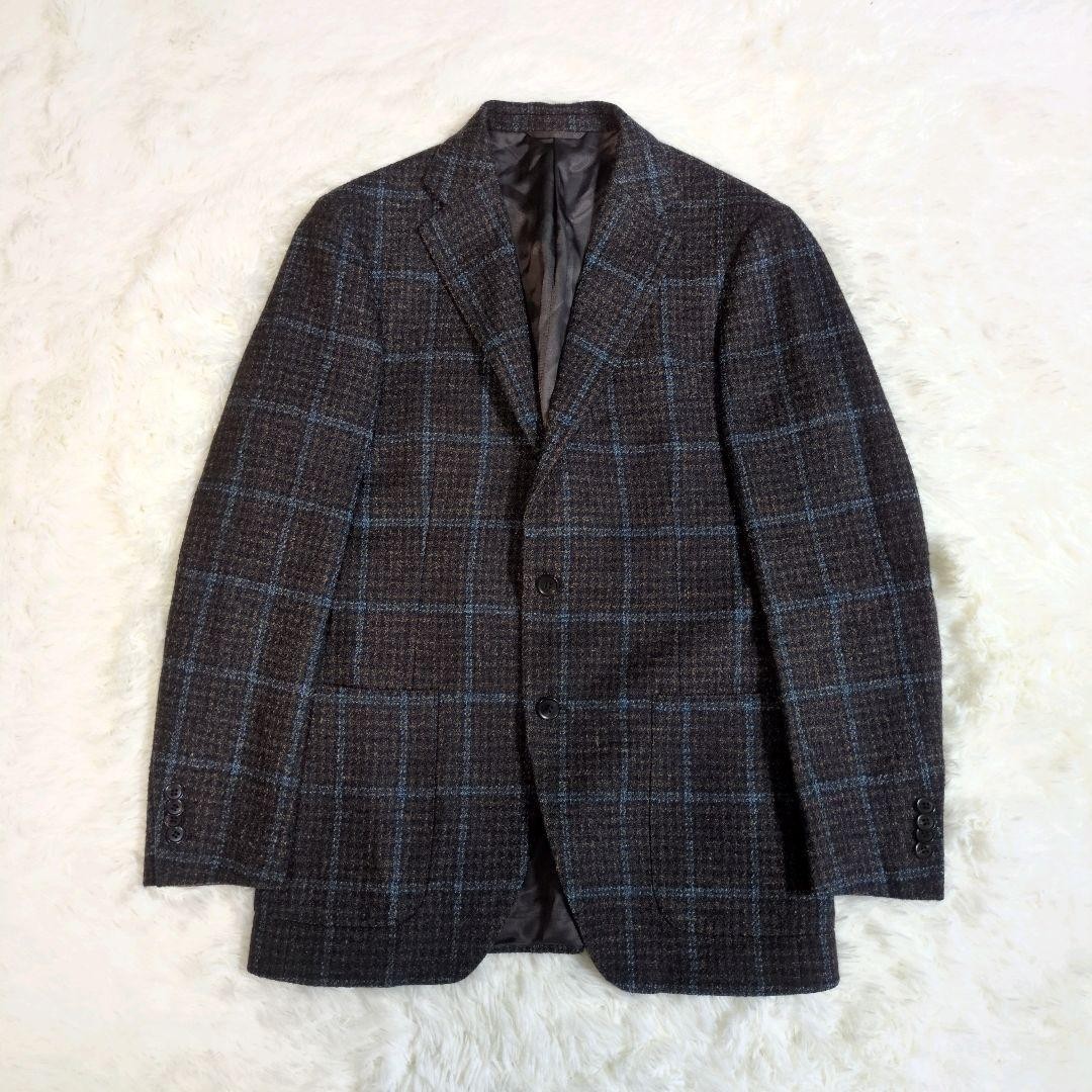 Universal Language Canonico Jacket Check Tweed Br… - image 2