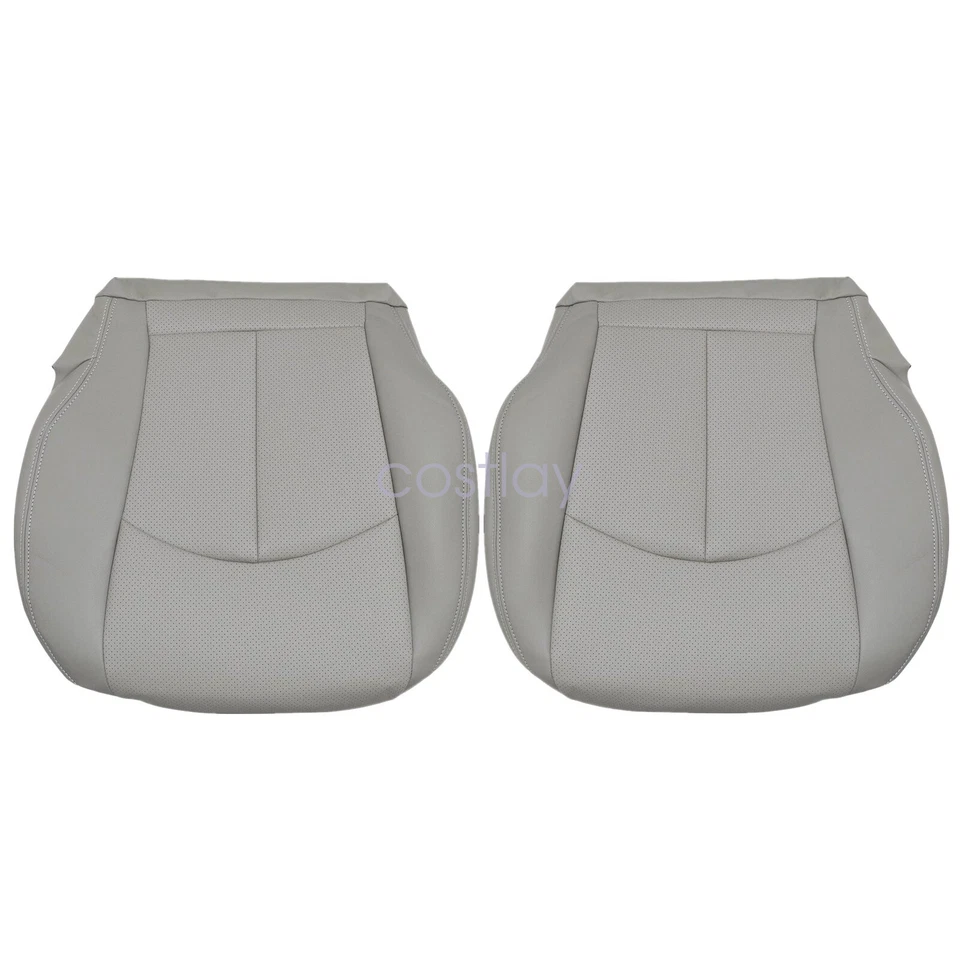 Both Side Bottom Replacement Seat Cover Gray For 2003-2009 Mercedes Benz E W211 - Image 2 of 4