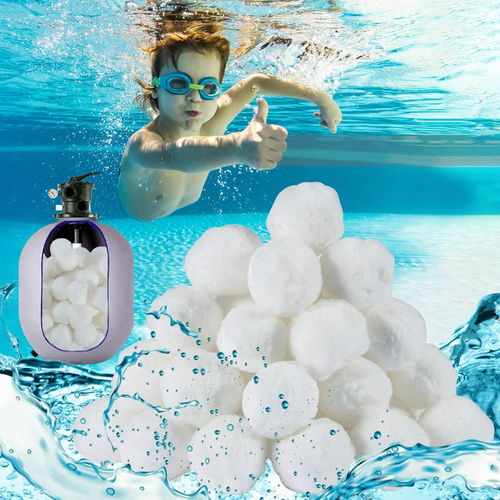 50PCS Pool Filter Balls for Sand-Filter - Dry Filter Sand Balls,Reusable Swimmin
