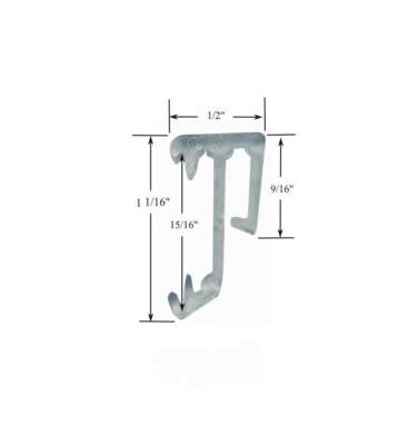 PICK-A-PACK SIZE - 1'' Single Slat CLEAR VALANCE CLIPS for WOOD or MINI BLINDS