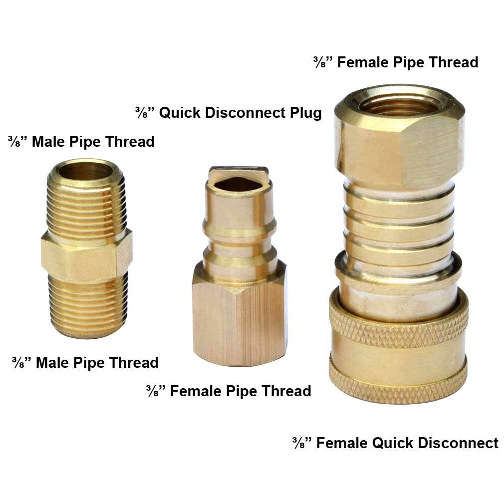 Natural Gas Line Fittings 3/8 Inch Natural Gas Quick Connector Brass
