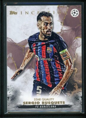 2023 SERGIO BUSQUETS TOPPS INCEPTION UEFA CHAMPIONS LEAGUE STAR 