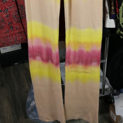 Pantalon En Cachemire Tie-dye The Elder Statesman – Coucher De Soleil Tequila, Taille S