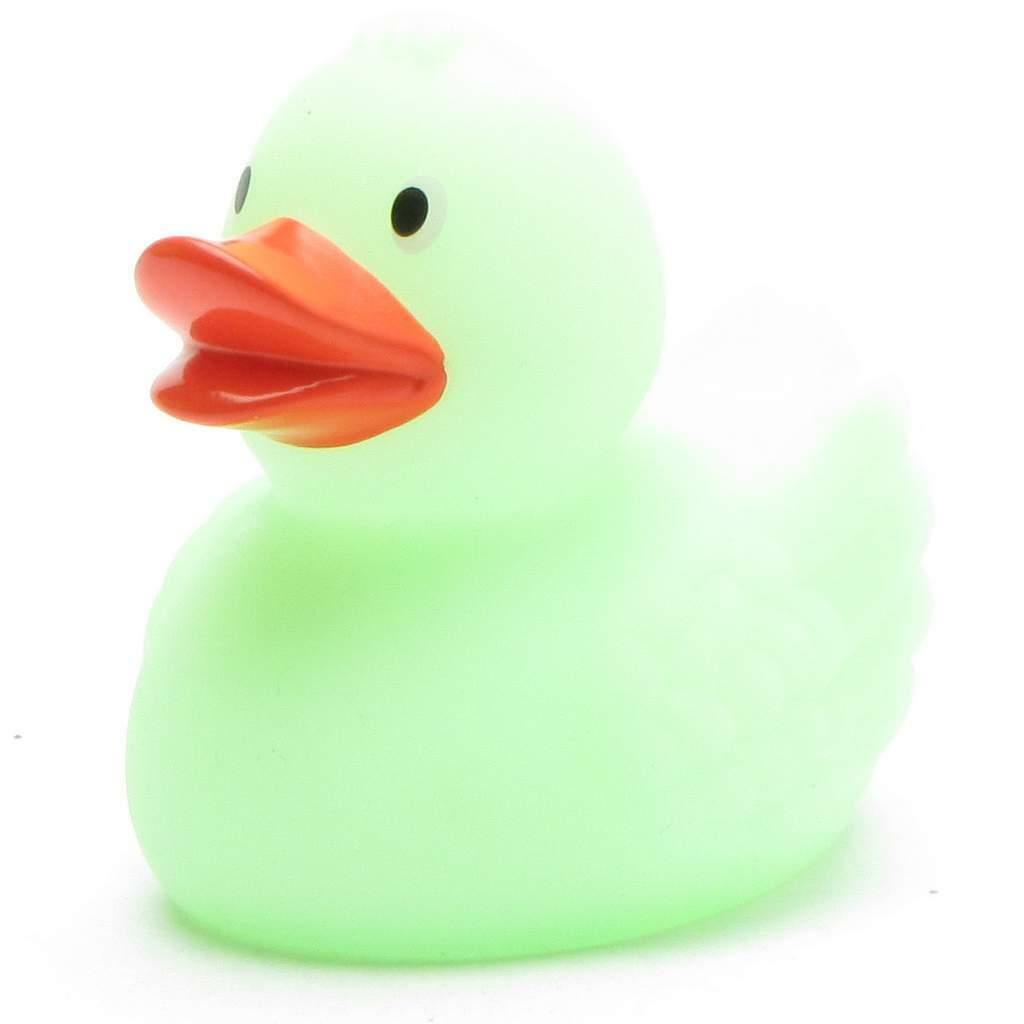 Kaczka kąpielowa Glow in the Dark - zielona piskliwa kaczka piskliwa kaczka plastikowa kaczka