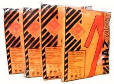 Disposable Coveralls/Overalls X4 Orange Protective Hazmat Suits Size Small NEW
