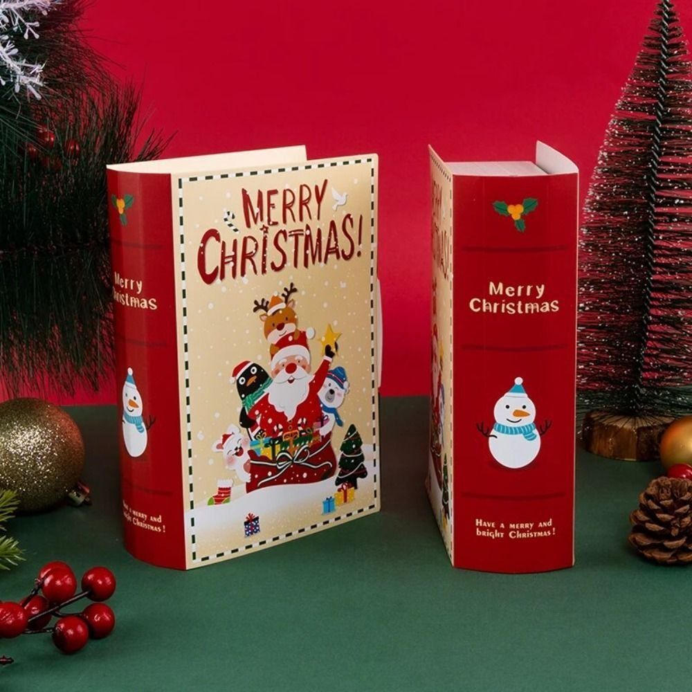 5pcs Santa Xmas Gift Packing Box Christmas Sugar Gift Box Party