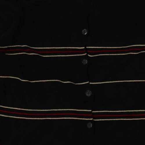 Cárdigan jersey acrílico a rayas con cuello negro talla L OPUS para mujer - Imagen 10 de 12