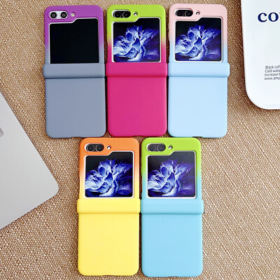 For Samsung Galaxy Z Flip5 Flip4 Slim Gradient Shockproof Hinge Protection Case