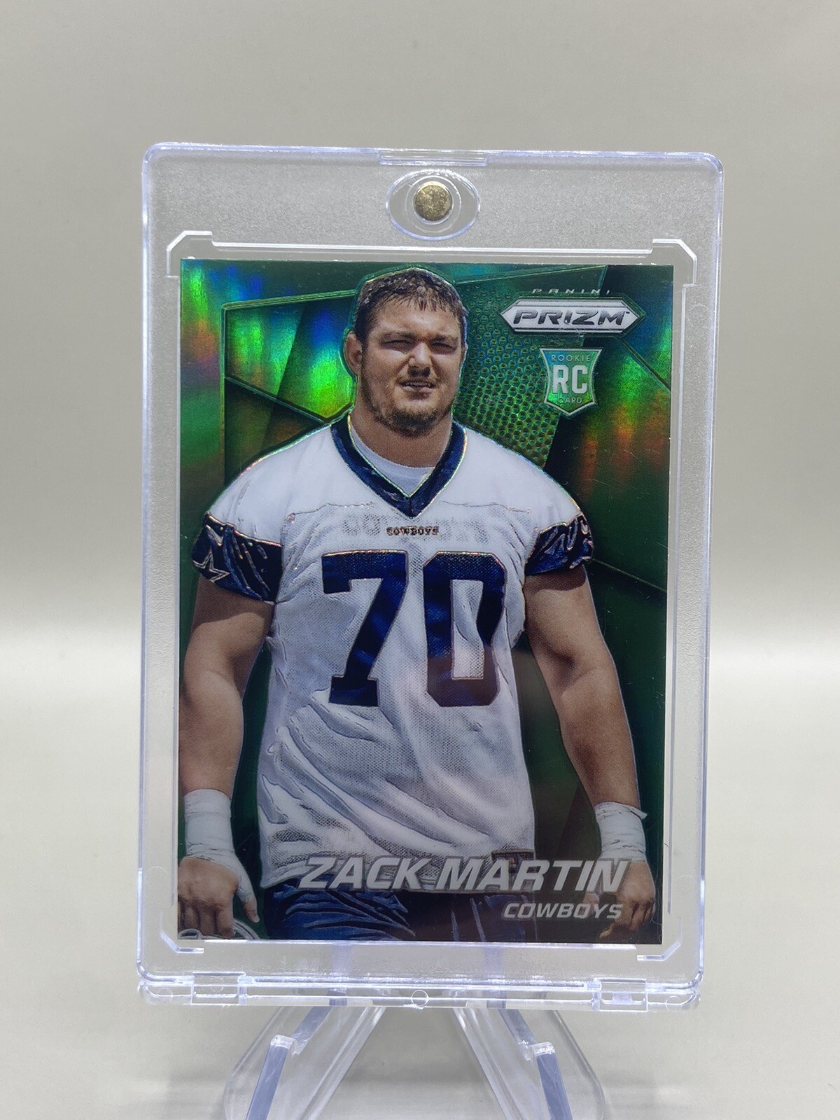 ZACK MARTIN 2014 PRIZM ROOKIE RC FUTURE HOF COWBOYS RARE GREEN! MINT OR BETTER