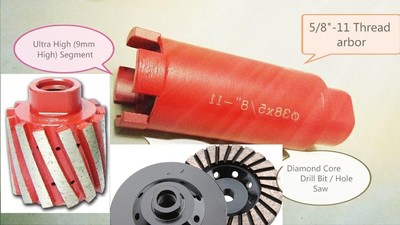 2 Inch Diamond Core Drill Bit Zero Tolerance Grinding Drum Cup Concrete Granite
