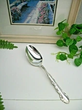 Oneida 1881 Rogers   FLIRTATION   Silverplate  Solid Serving Spoon  1959