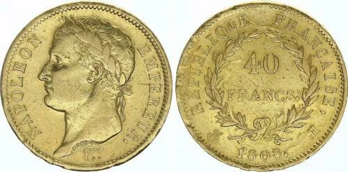 Pièces de monnaie françaises de 20 francs 20 francs or à 40 francs