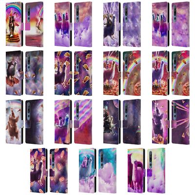 OFFICIAL RANDOM GALAXY SPACE LLAMA LEATHER BOOK WALLET CASE FOR XIAOMI PHONES