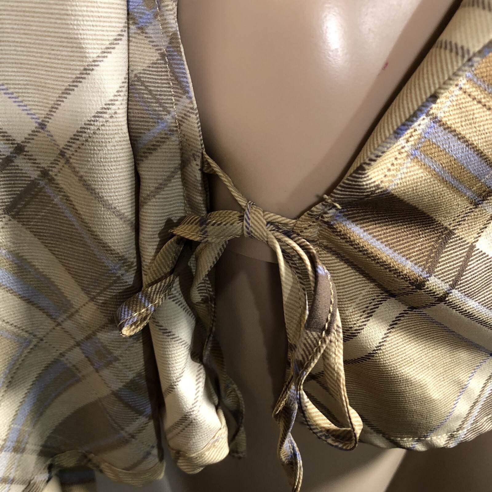 Lauren Ralph Lauren Women's Sheer Wrap Blouse Shirt T… Gem