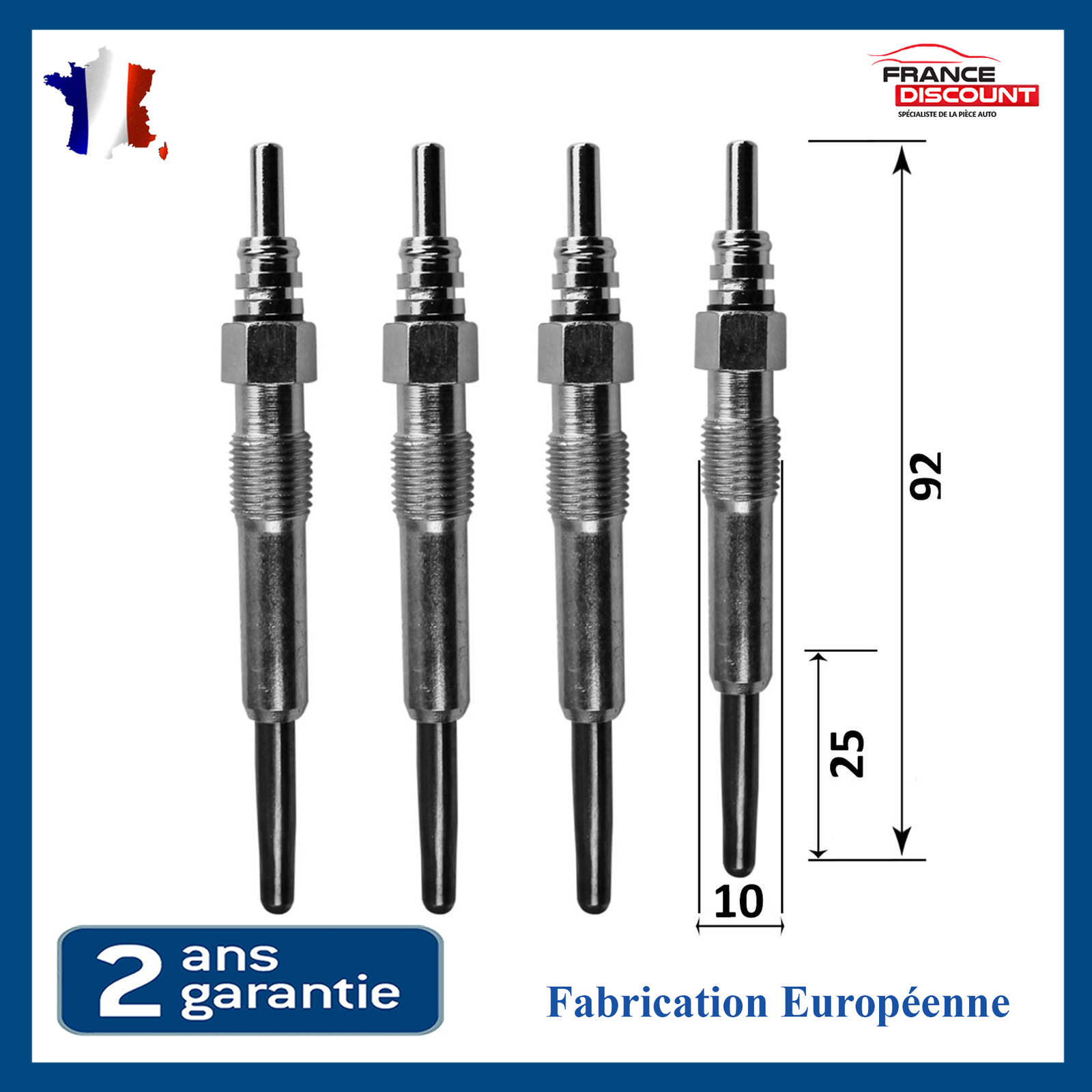 Rénovation allumage diesel avec 4 bougies préchauffage Note et Vivaro