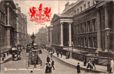 Vintage Postcard General Post Office London England