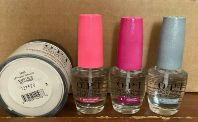 OPI DIP PRO KIT - Clear Color Set Powder 1.5 oz + System Liquid Essentials 1,2,3