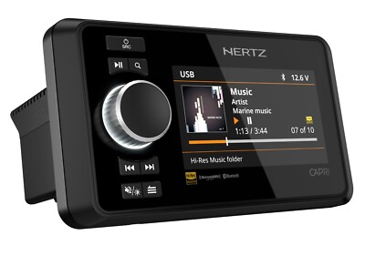 Hertz Marine Radio CAPRI H100 Headunit - FM/USB/Bluetooth/NMEA2000 4x70Watt
