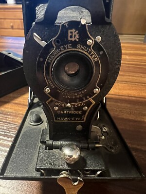 Appareil Photo Pliant Kodak N°2 – Modèle Folding Hawk-Eye, Shutter N°2, Vintage