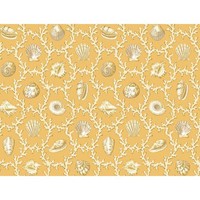Waverly 5511996 Shell Walks Wallpaper, Yellow, 20.5-inch Wide, New, Free Shippin on sale Waverly 5511996 Shell Walks Wallpaper, Yellow, 20.5-inch Wide, New, Free Shippin on sale