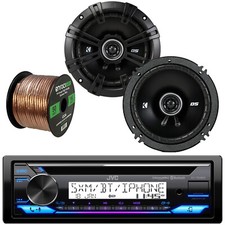 JVC KD-T92MBS Single-DIN Marine Bluetooth CD Receiver, 2x 6.5" 240W Max Speakers