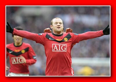 Wayne Rooney 12''''x8'''' professionelles Foto