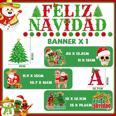 JeVenis Feliz Navidad Christmas Decorations Feliz Navidad