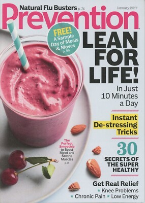 PREVENTION Magazine - January 2017 / Lean For Life! /Enjoy Healthy Living!