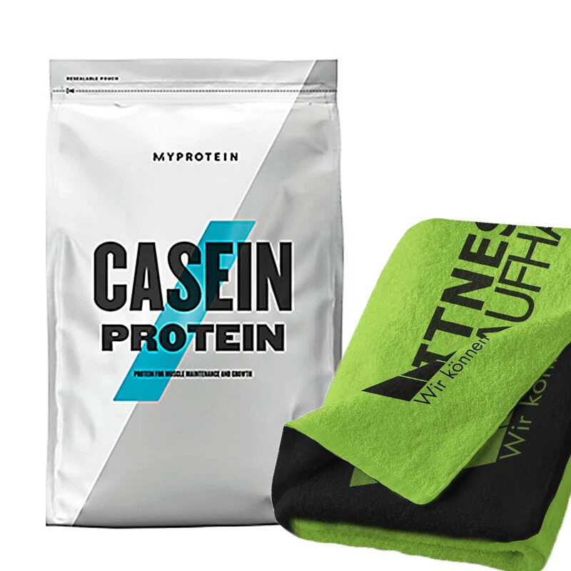 Myprotein Micellar Casein 1000g Protein Eiweiss Geschmack wählbar + Handtuch NEU