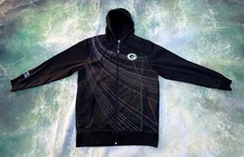 NFL Pro Line Green Bay Packers Men's Full Zip Hoodie Size L.
