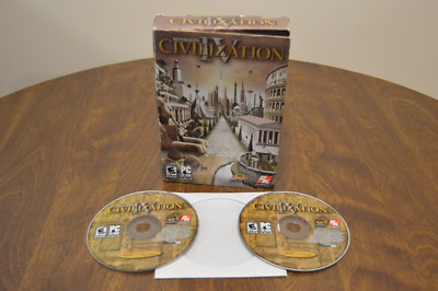 Sid Meier's CIVILIZATION IV PC CD ROM Original Box and CDs