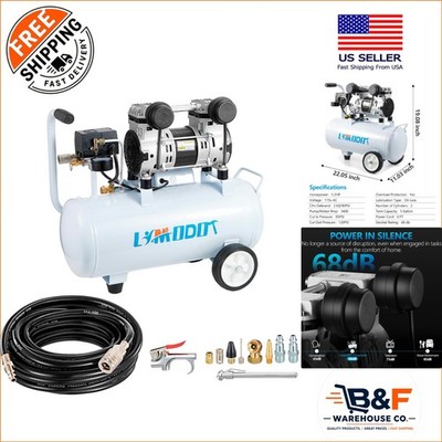 Professional-Grade Quiet Air Compressor 68 dB, Perfect for Garage & Workshop