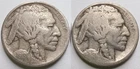 1913-D + 1913-S Buffalo Nickels Type 1 - AG/F Details, Two Better Date 5C coins