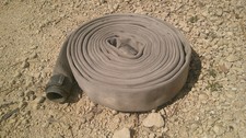 Fire Hose - 2-1/2" x 40' w/ 2 Couplings  - Irrigation Hose, Discharge, Pool Hose