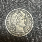 1914-P 25C Barber Quarter AU-BU